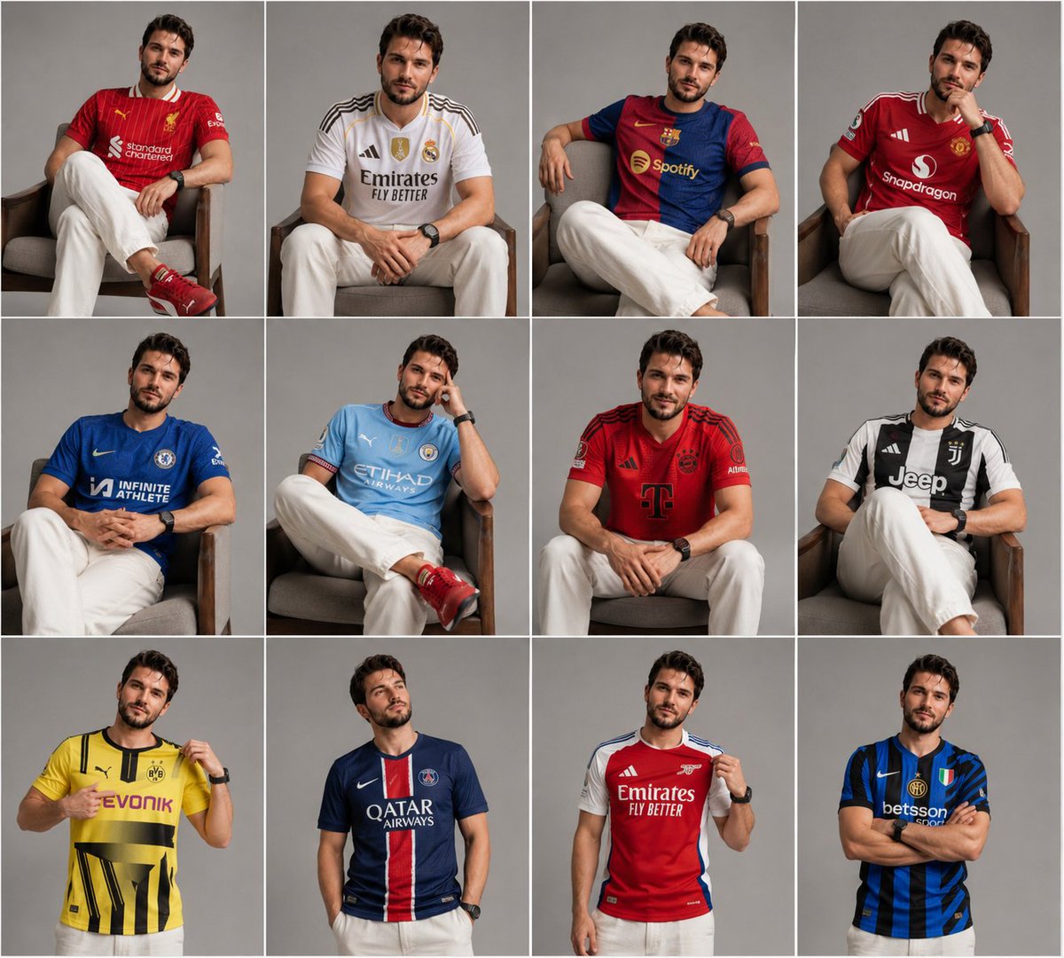 Football Jersey Grid Portrait