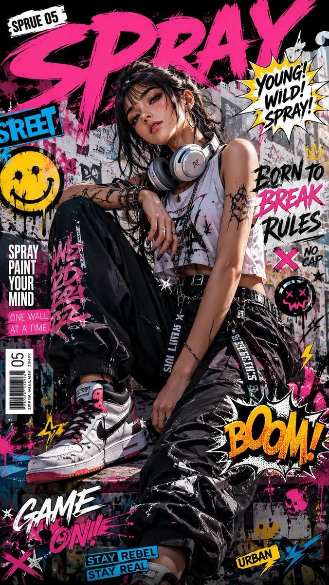 Street Art Fashion Magazine Cover