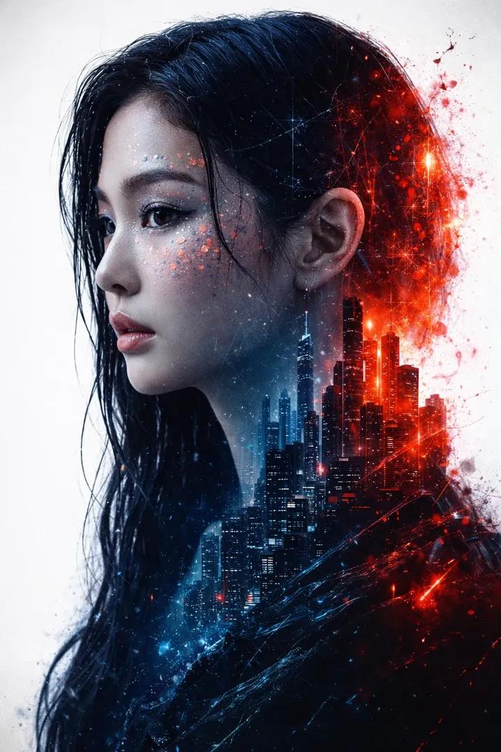 Cinematic Double Exposure Portrait