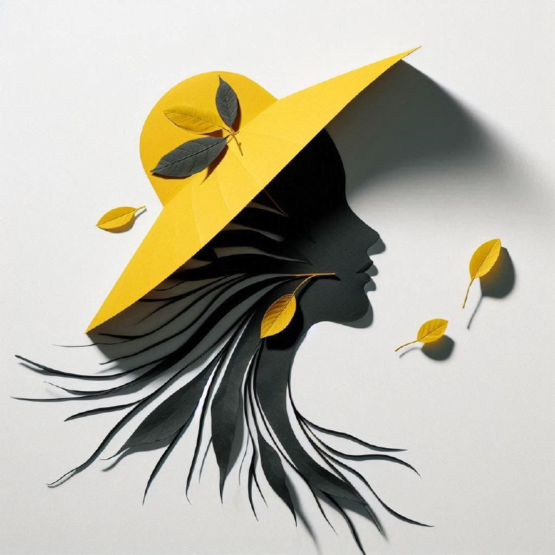 Zen Paper Leaf Profile in Big Yellow Hat