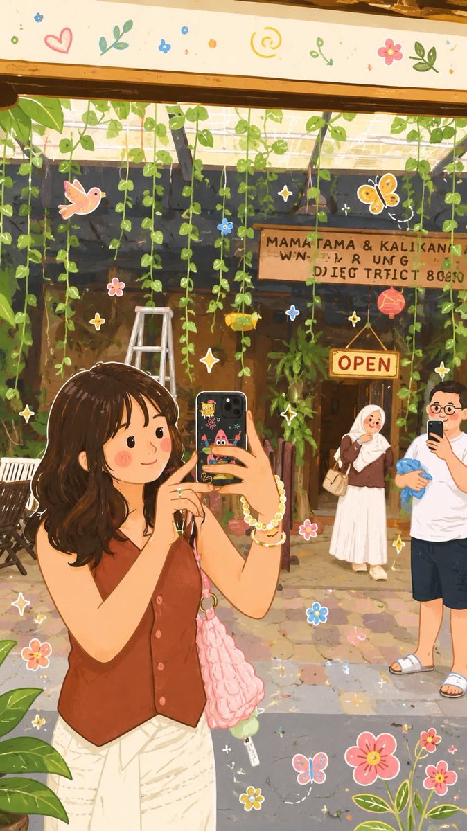 Photo to Whimsical Folk Illustration
