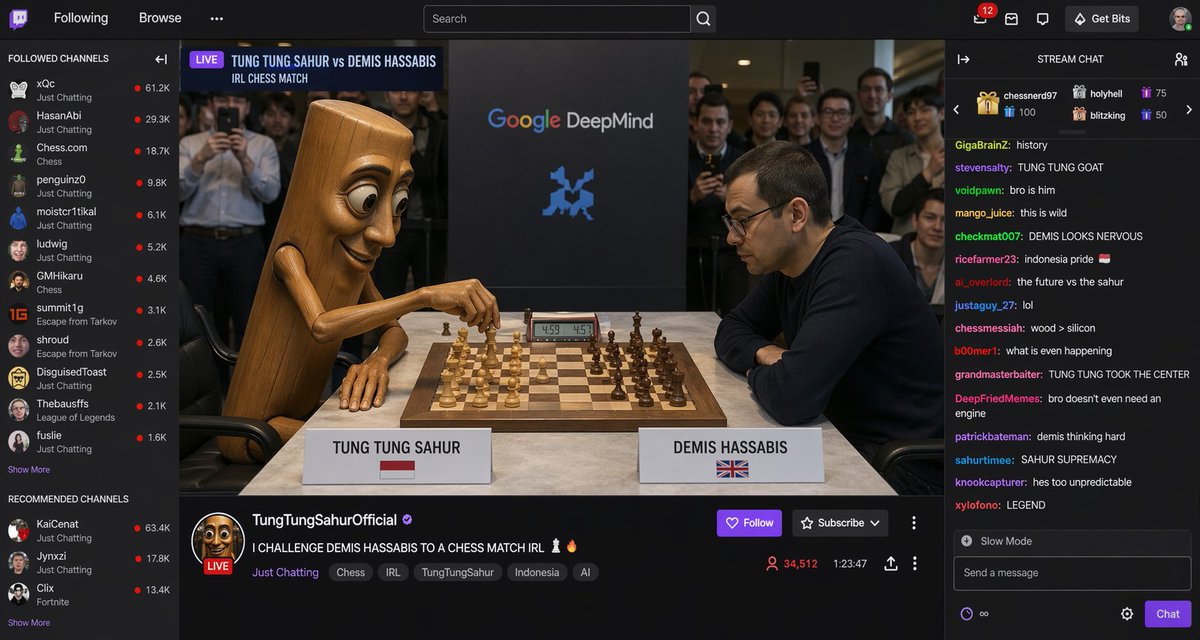 Live Chess Match Stream