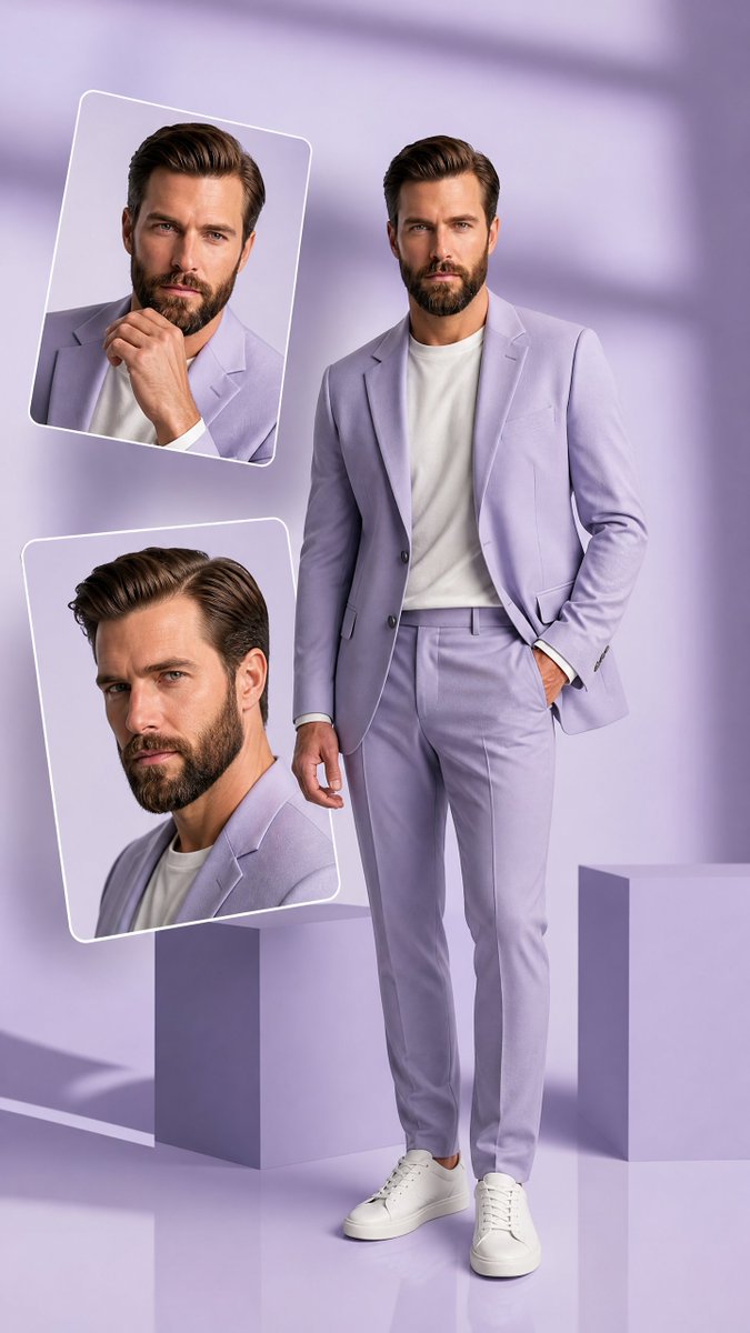 Hollywood Bearded Fashion Editorial