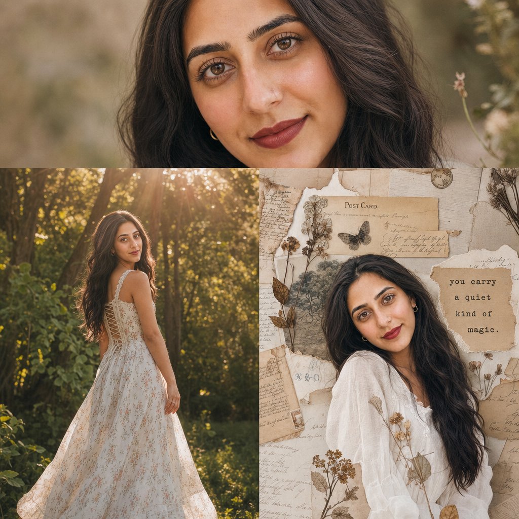 Dreamy Vintage Forest Portrait