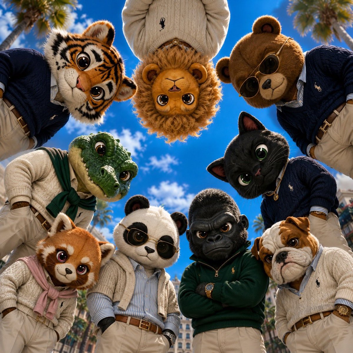 Cool Animal Squad Fisheye Stare