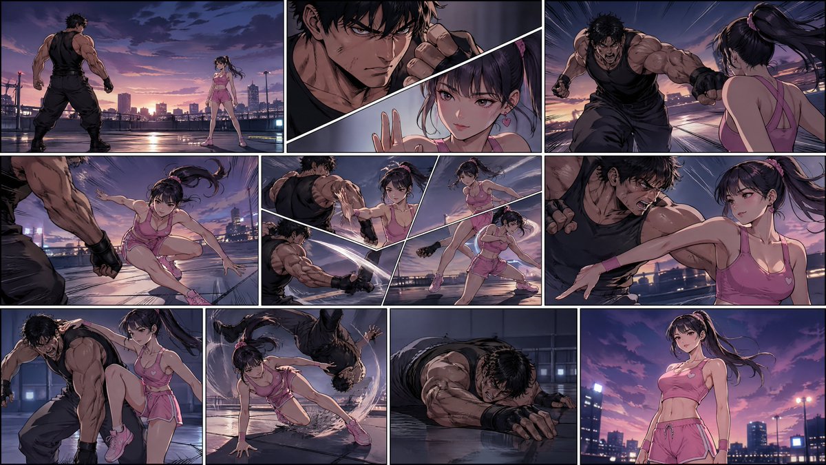 Rooftop Fight: Her Victory