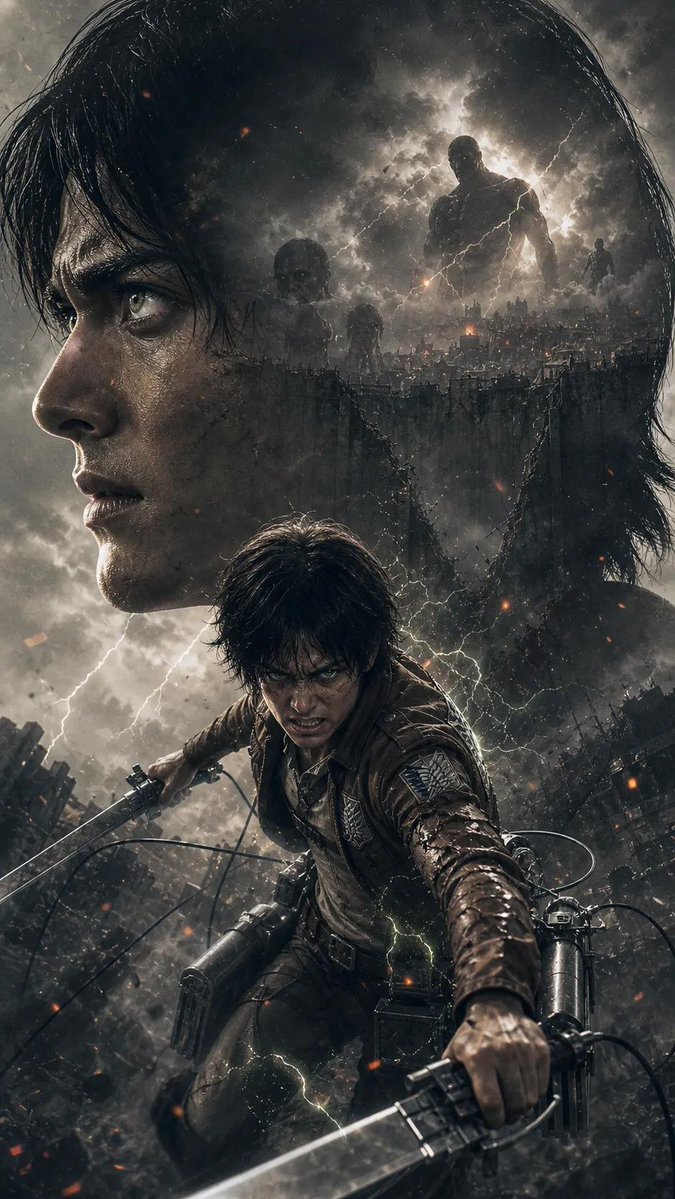 Titan Slayer Epic Anime Poster
