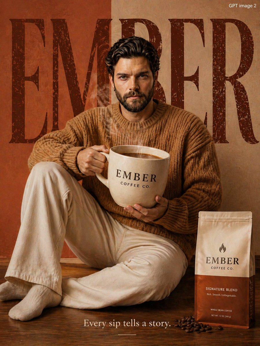 Cozy Ember Coffee Ad