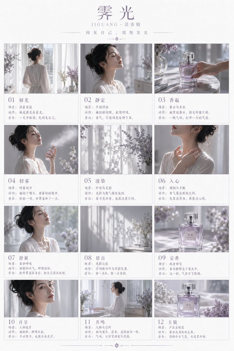 Jiguang Perfume Atmosphere Storyboard