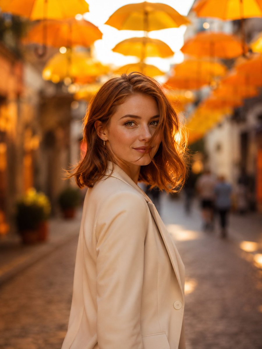 Ultra-Realistic European Street Fashion Portrait