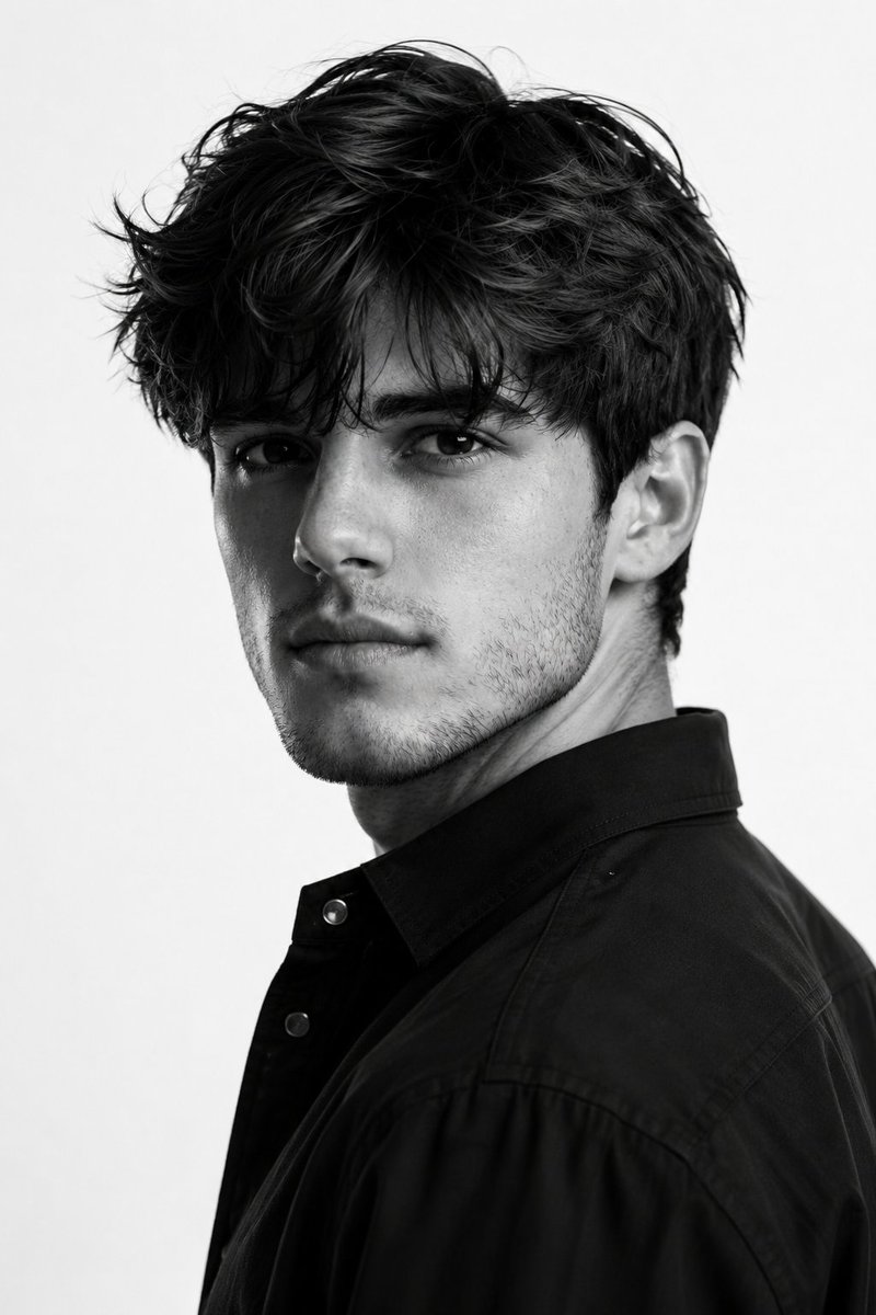 Stunning Black and White Male Portrait