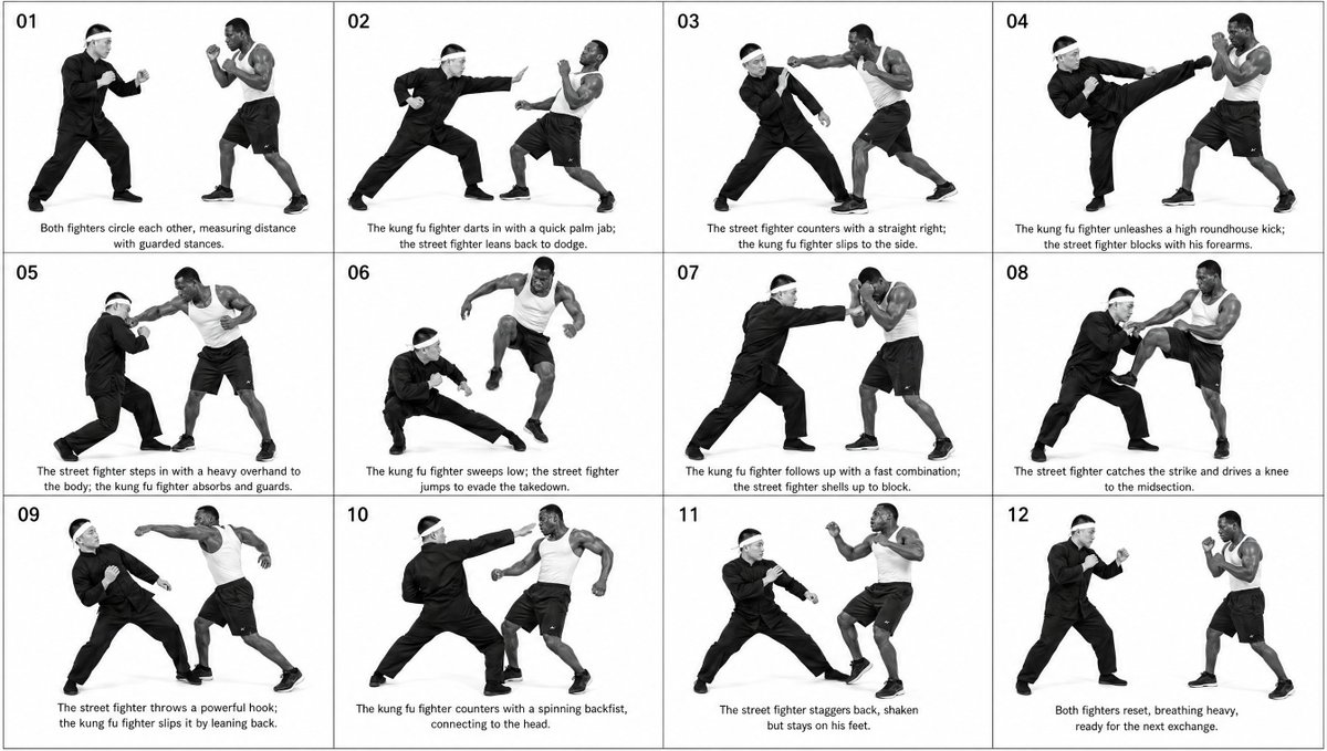 Cinematic Martial Arts Storyboard