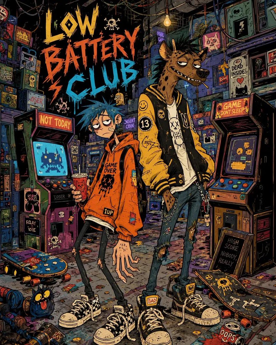 Chaotic Indie Cartoon Illustration Style