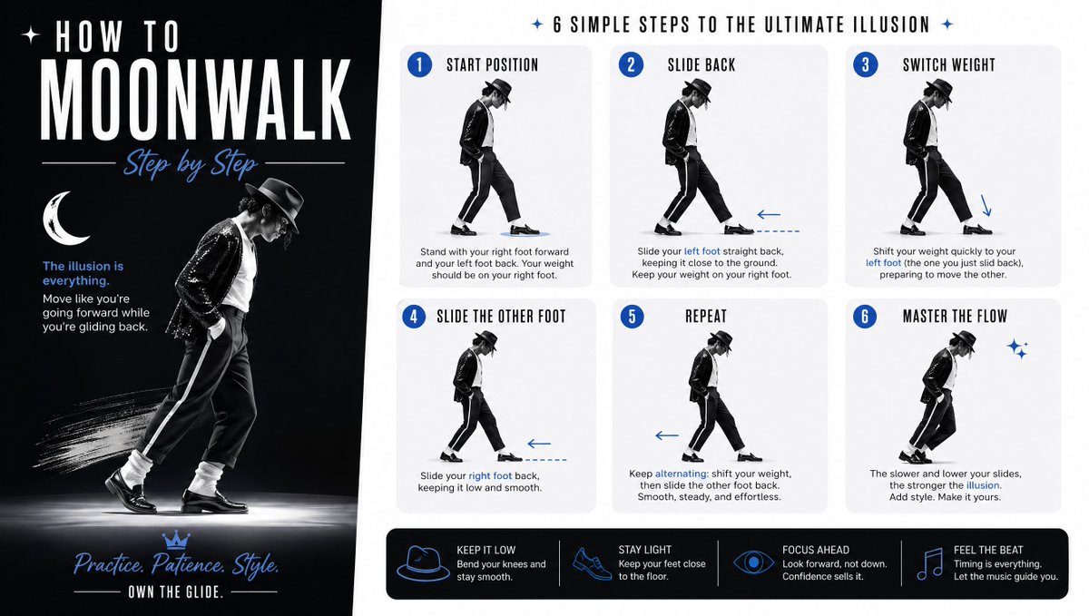 Modern Stylish Moonwalk Poster Design