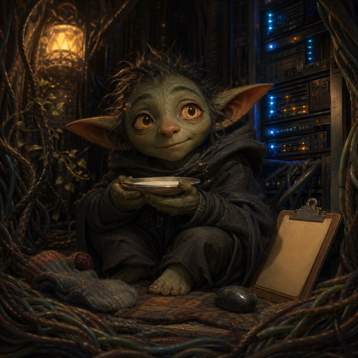 Goblin in Vintage Server Room