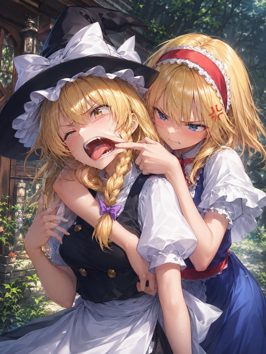 Witch Girl Cheek Pull