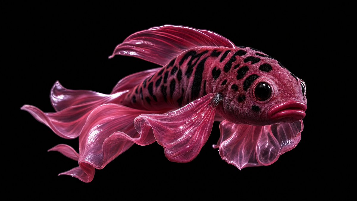 Glossy Betta Fish Macro Art
