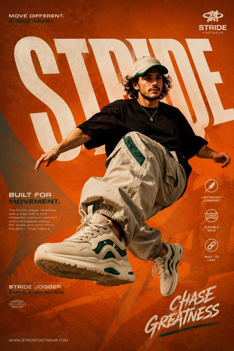 Sneaker Ad Poster Design