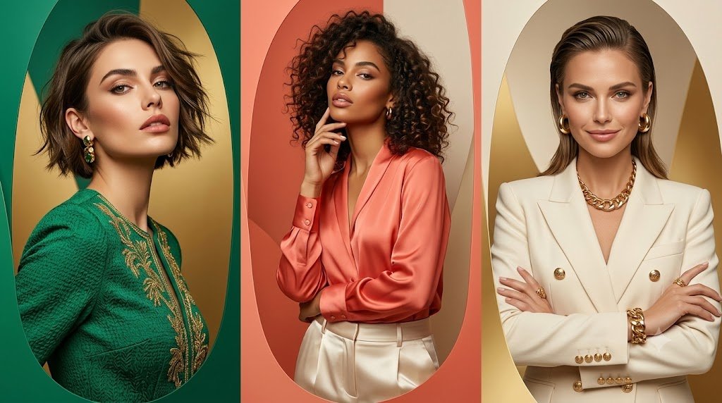 Faceless High Fashion Triptych
