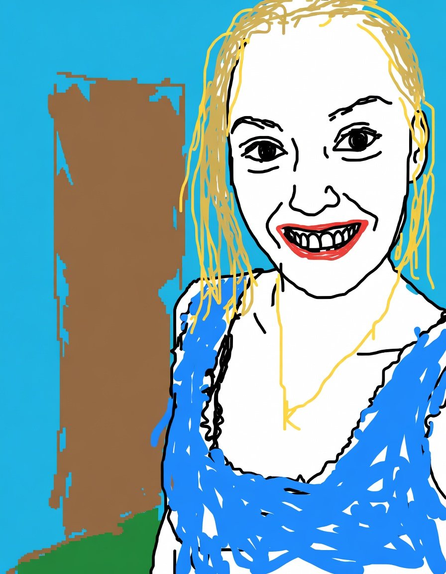 Clumsy MS Paint Redraw