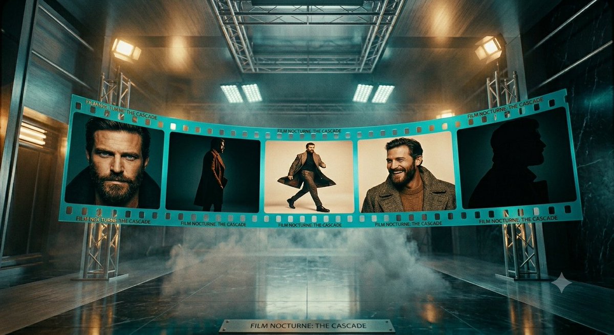 Cinematic Film Strip Studio Scene