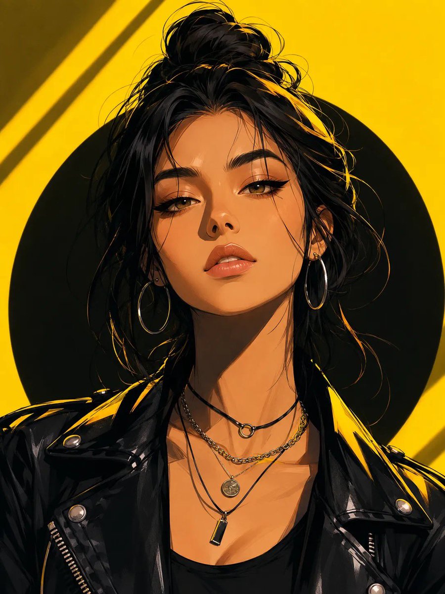Neon Glow Digital Portrait Art