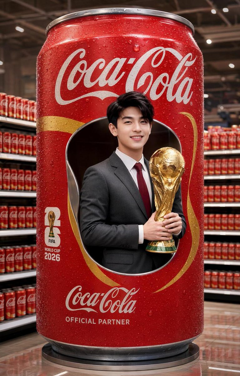 World Cup Trophy Inside Cola Can