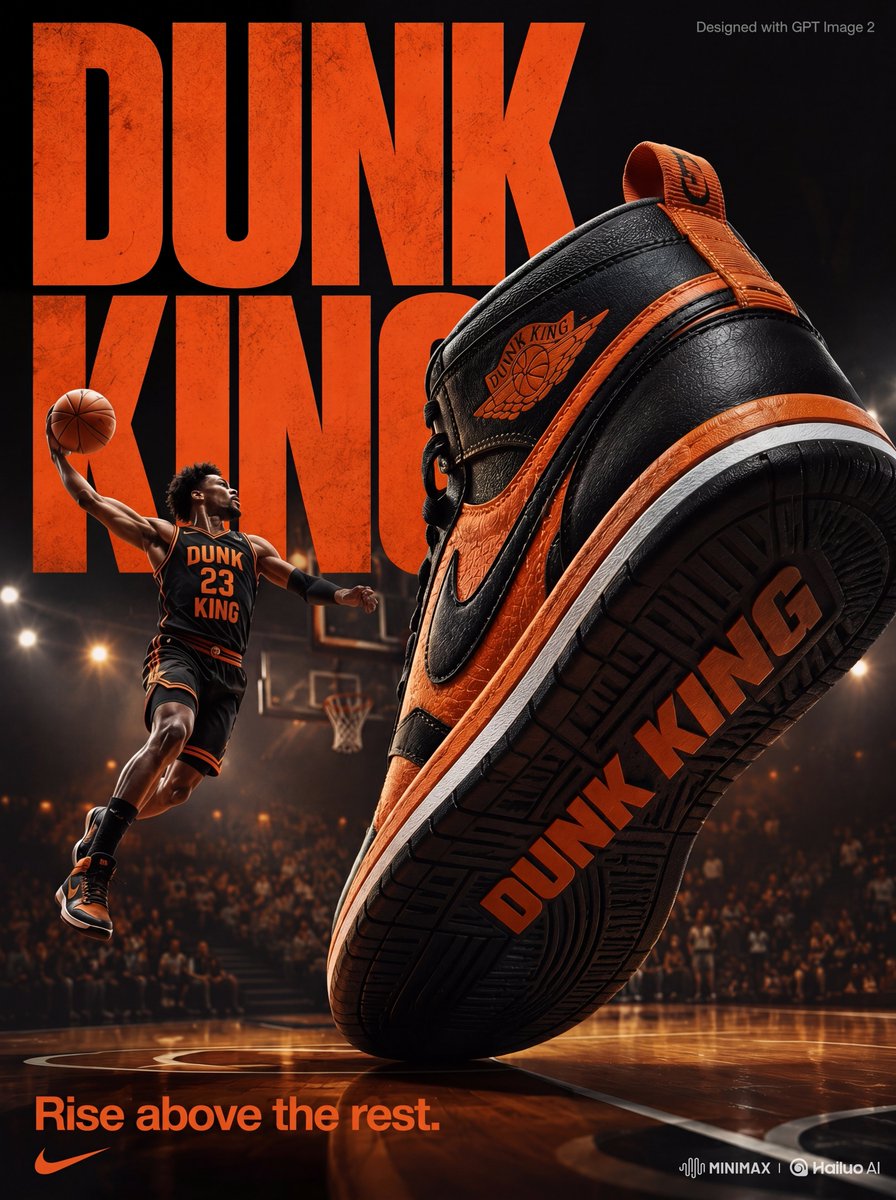Dunk King Hype Sneaker Poster