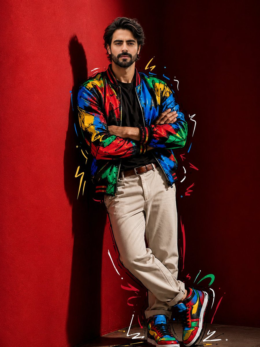 Photo to Semi-Illustrated Street Fashion