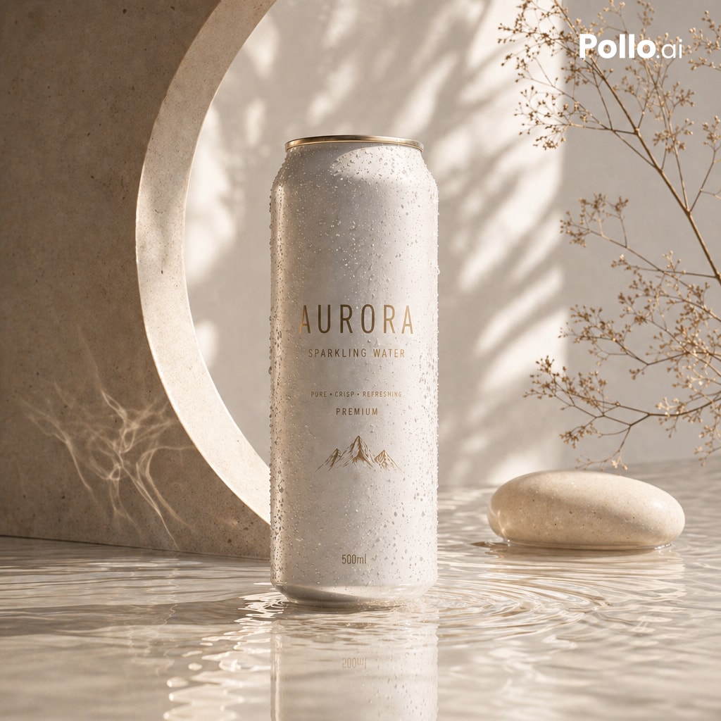 Premium Aurora Sparkling Water Ad
