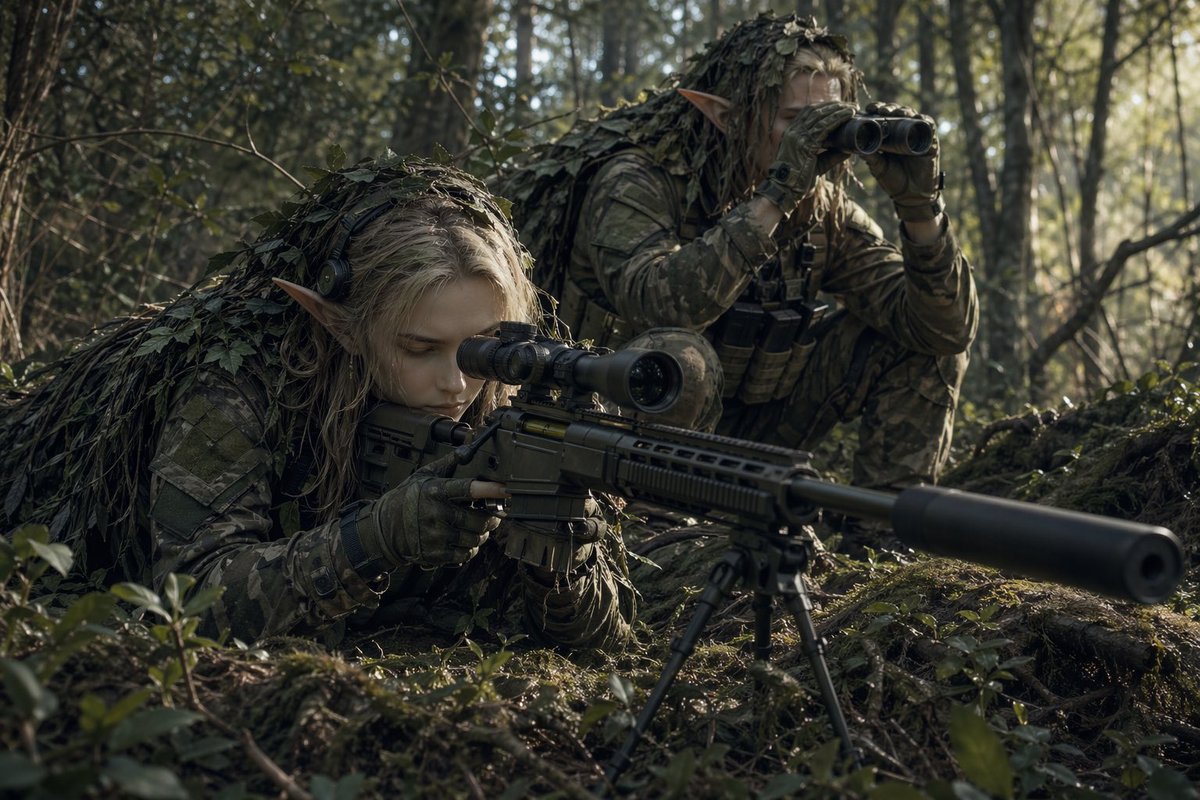 Cinematic Elf Snipers in Stealth