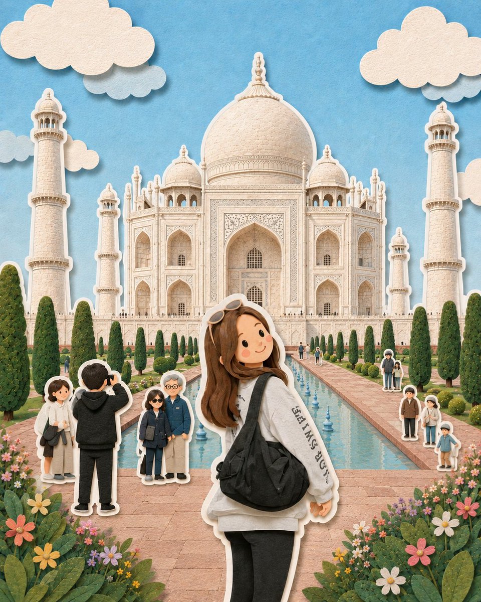Paper Cut Diorama Travel Art