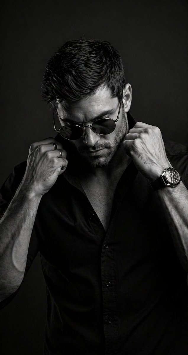 Stylish Man B&W Portrait