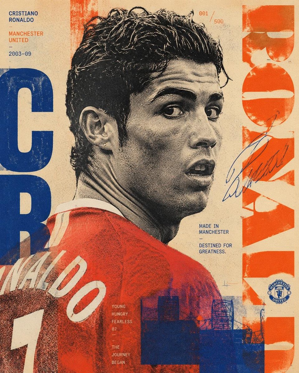 Ronaldo Risograph Art Poster