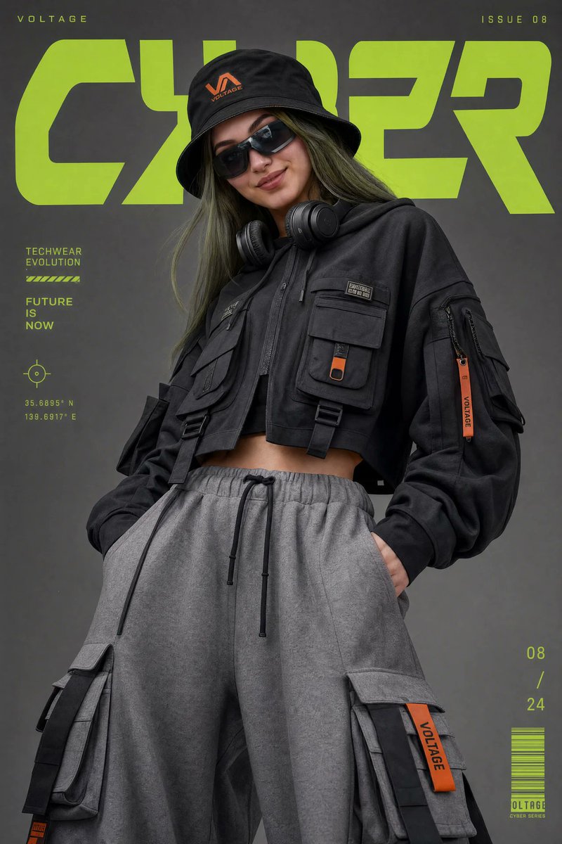 High-Fashion Techwear Portrait
