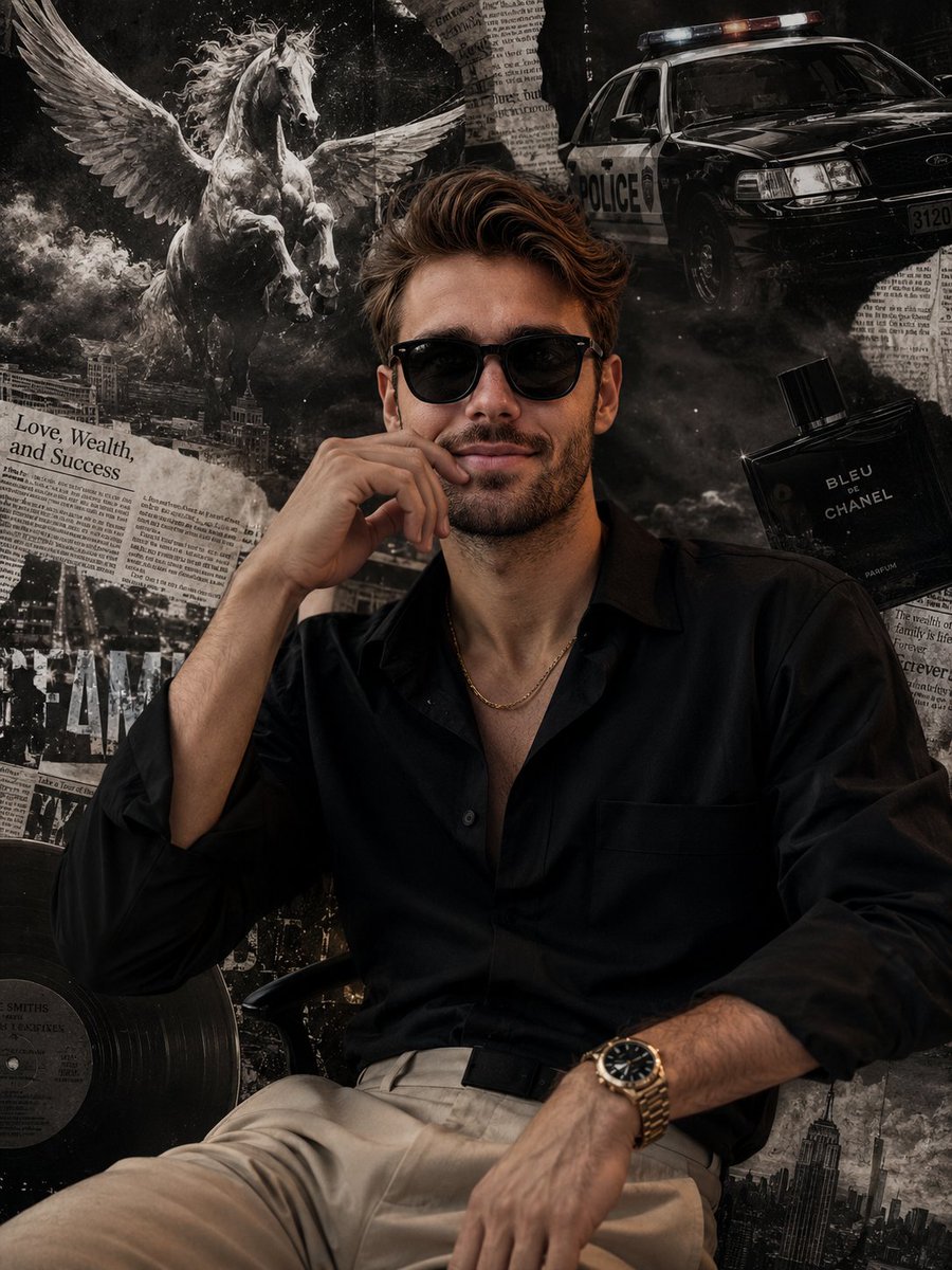 Ultra-realistic stylish man