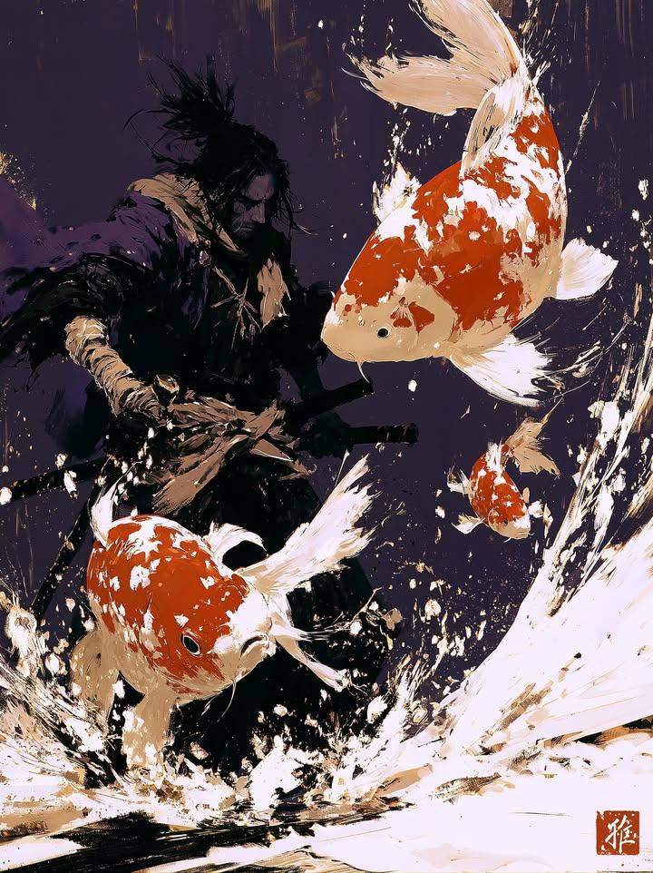 Ink Samurai Warrior