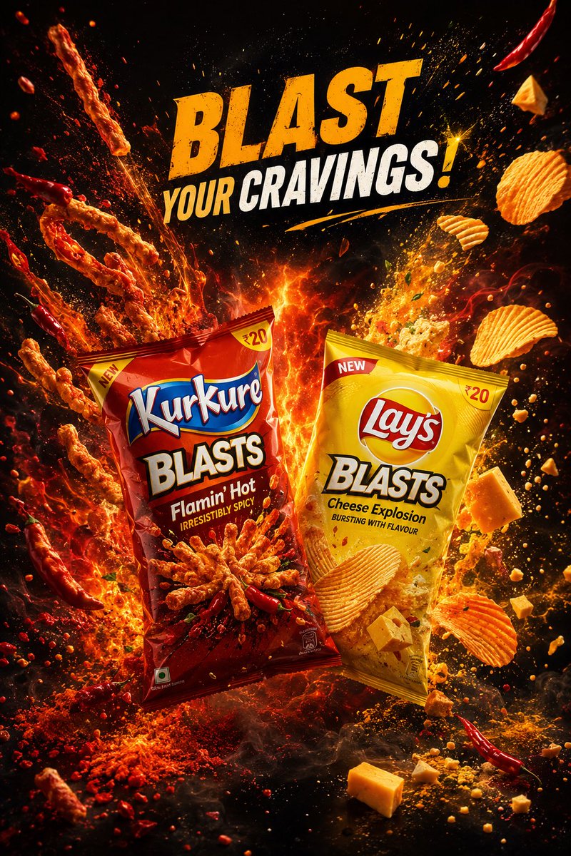 Premium Snack Flavor Explosion Ad