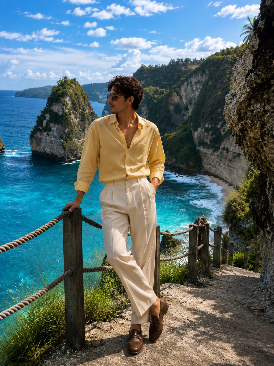 Cliffside Fashion Editorial Paradise