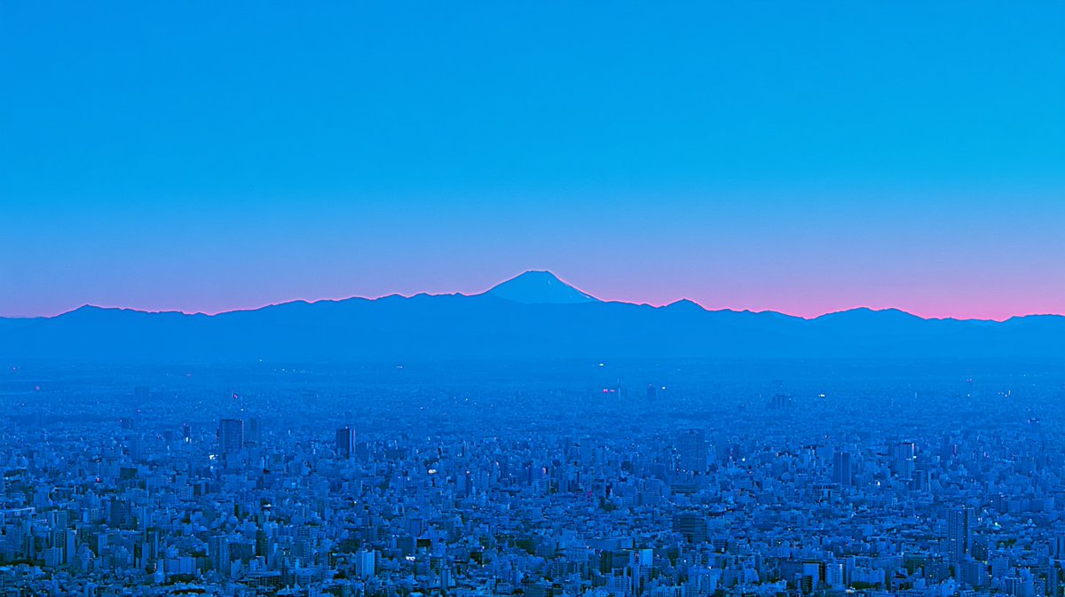 Cobalt City Twilight Silhouette