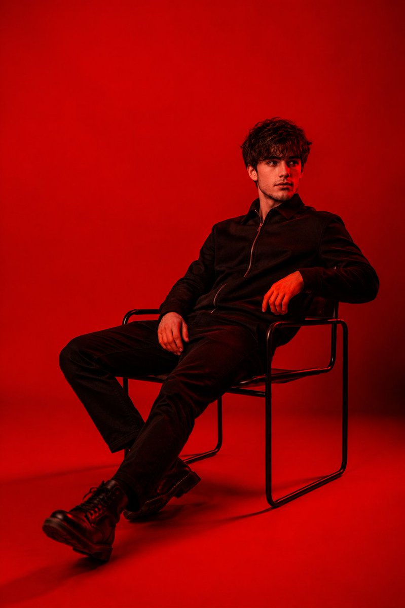 Red Studio Fashion Portrait