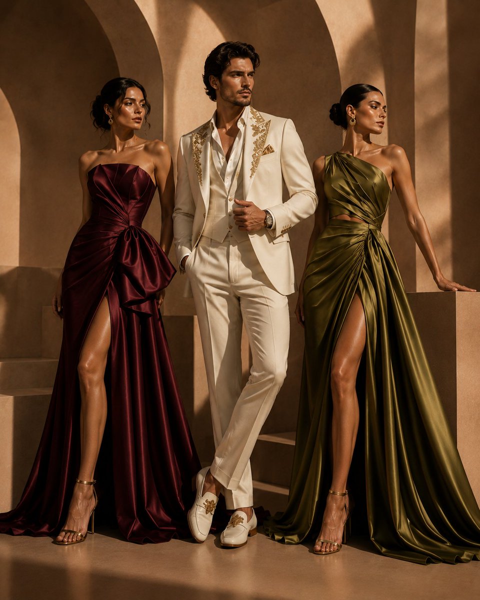 Luxury Fashion Editorial Trio