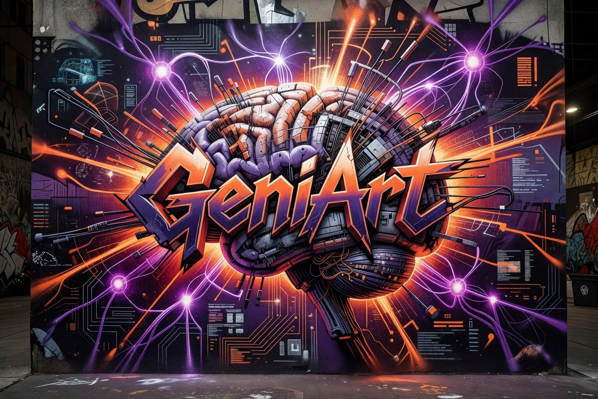 Cyberpunk Graffiti Mural Art