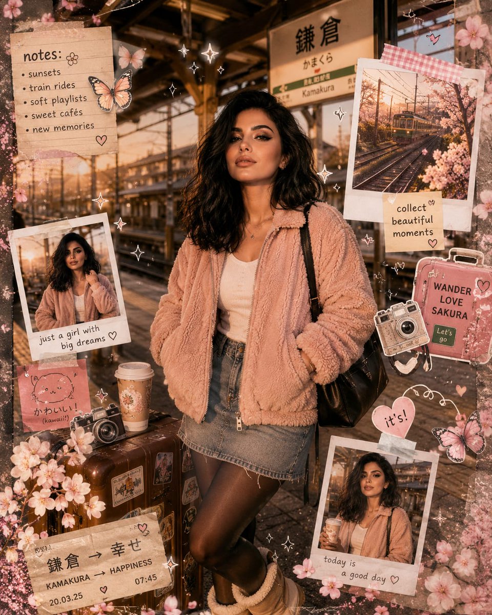 Dreamy Kawaii Travel Scrapbook