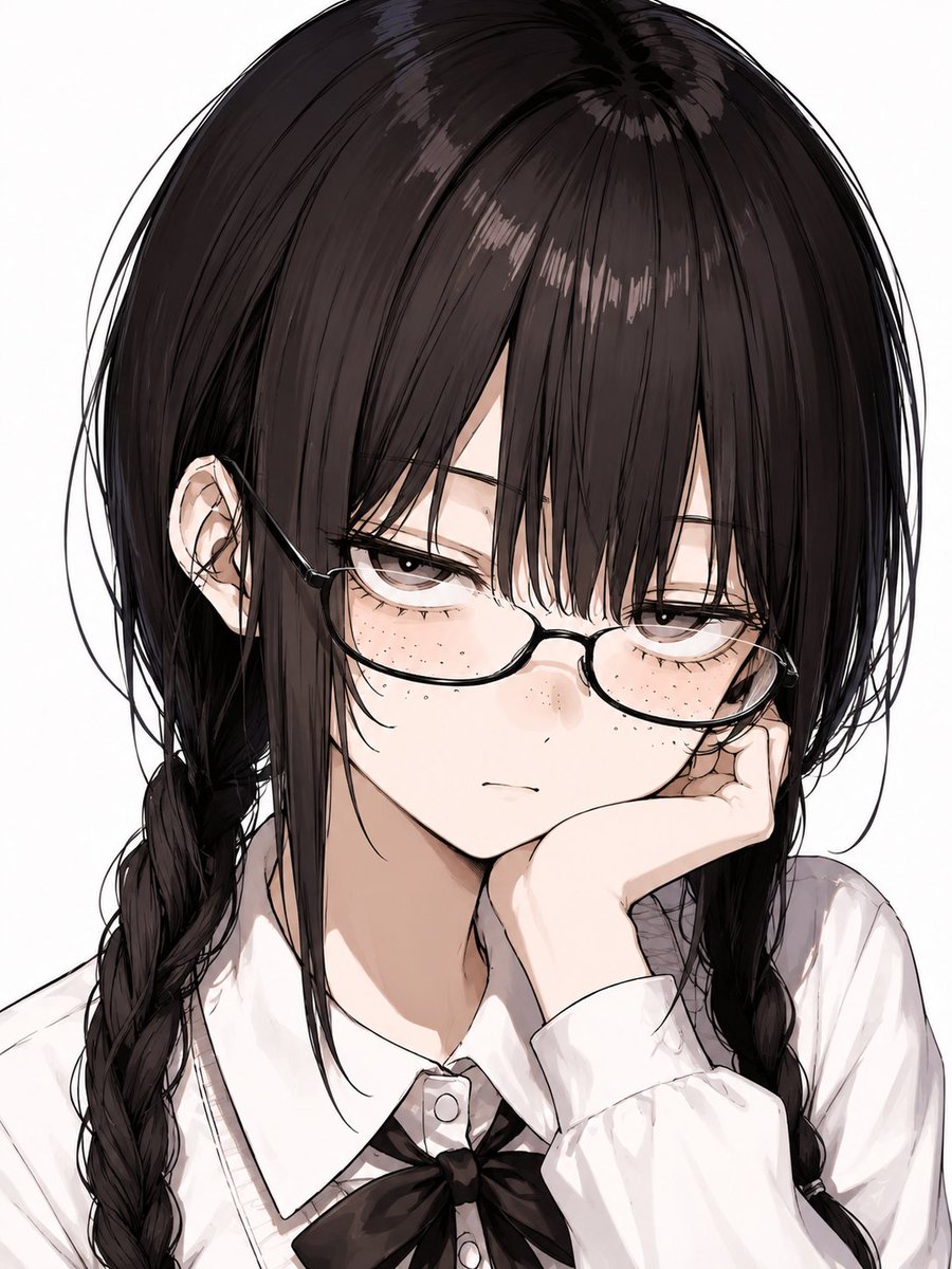 Anime Girl Close-Up Illustration