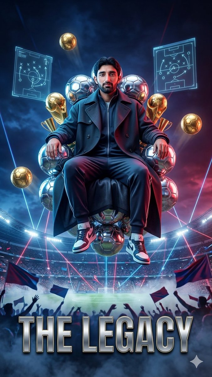 Surreal Luxury Football Throne Poster