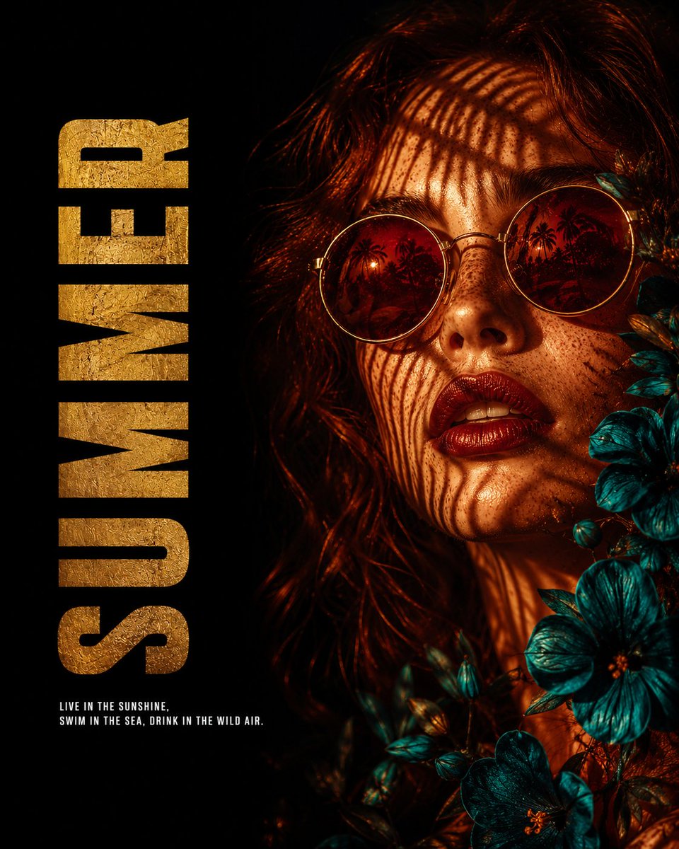 Summer Editorial Poster Design