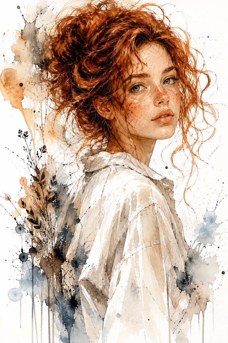 Expressive Watercolor Portrait