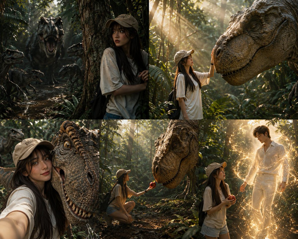 Jungle Dinosaur Adventure Collage
