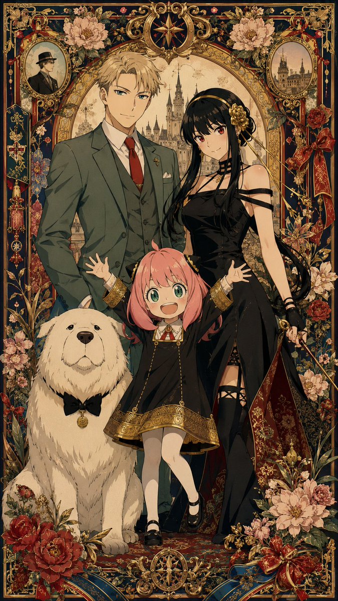 Spy Family Maximalist Anime Art